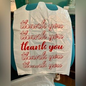 Plastic Shopping Bags "Thank You" at least 485